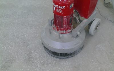 Полированная бетонная стяжка с пропиткой для бетона.